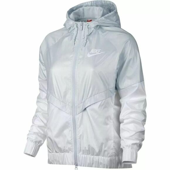 Nike Colorblocked Windrunner Hooded Jacket Pure Platinum White 804947-011 Small - Picture 9 of 16